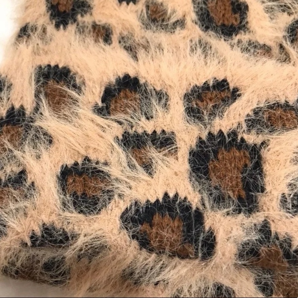 2/$20 SO Womens Natural Leopard OSFM Fall Beanie - Picture 3 of 5